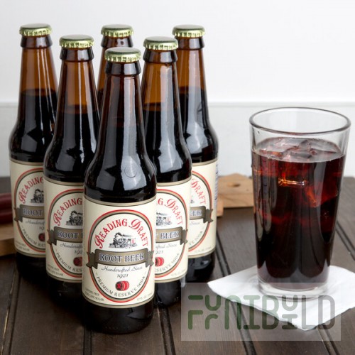 Reading Soda Works Root Beer 12 fl. oz. - 12/Case