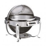 Bon Chef 16000CH Roman Elite 9 Qt. Round Chrome Electric Chafer with Automatic Open / Close Lid and Glass Window Bon Chef 16000CH Roman Elite 9 Qt. Round Chrome Electric Chafer with Automatic Open / Close Lid and Glass Window