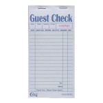 Choice 2 Part Green and White Carbon Guest Check - 50/Case