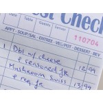 Choice 2 Part Green and White Carbon Guest Check - 50/Case