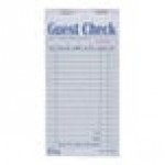 Choice 2 Part Green and White Carbon Guest Check - 50/Case