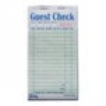 Choice 2 Part Green and White Carbon Guest Check - 50/Case