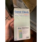 Choice 2 Part Green and White Carbon Guest Check - 50/Case