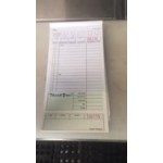 Choice 2 Part Green and White Carbon Guest Check - 50/Case