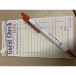 Choice 2 Part Green and White Carbon Guest Check - 50/Case