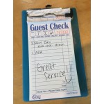 Choice 2 Part Green and White Carbon Guest Check - 50/Case