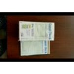 Choice 2 Part Green and White Carbon Guest Check - 50/Case
