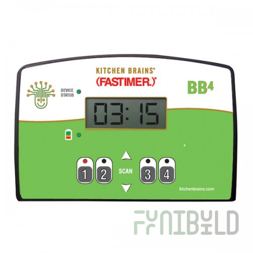 Kitchen Brains® BB4 (FAST.)® Digital 4-Product 99 Hour Battery Timer