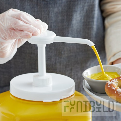 TableCraft 662110NT 1 oz. Condiment Pump Kit with 4 5/16