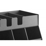 ServSense Black 16-Section Countertop Condiment Organizer - 27 ServSense Black 16-Section Countertop Condiment Organizer - 27
