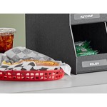 ServSense Black 16-Section Countertop Condiment Organizer - 27 ServSense Black 16-Section Countertop Condiment Organizer - 27