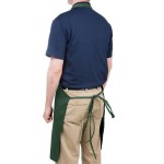 Chef Revival Hunter Green Poly-Cotton Customizable Bib Apron with 1 Pocket - 34 Chef Revival Hunter Green Poly-Cotton Customizable Bib Apron with 1 Pocket - 34