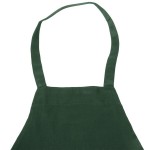 Chef Revival Hunter Green Poly-Cotton Customizable Bib Apron with 1 Pocket - 34 Chef Revival Hunter Green Poly-Cotton Customizable Bib Apron with 1 Pocket - 34