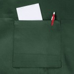 Chef Revival Hunter Green Poly-Cotton Customizable Bib Apron with 1 Pocket - 34 Chef Revival Hunter Green Poly-Cotton Customizable Bib Apron with 1 Pocket - 34