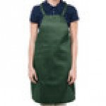 Chef Revival Hunter Green Poly-Cotton Customizable Bib Apron with 1 Pocket - 34 Chef Revival Hunter Green Poly-Cotton Customizable Bib Apron with 1 Pocket - 34