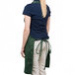 Chef Revival Hunter Green Poly-Cotton Customizable Bib Apron with 1 Pocket - 34 Chef Revival Hunter Green Poly-Cotton Customizable Bib Apron with 1 Pocket - 34