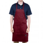 Chef Revival Hunter Green Poly-Cotton Customizable Bib Apron with 1 Pocket - 34 Chef Revival Hunter Green Poly-Cotton Customizable Bib Apron with 1 Pocket - 34