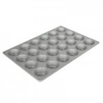 Chicago Metallic 45125 12 Cup 3.8 oz. Glazed Aluminized Steel Muffin / Cupcake Pan - 11 1/8