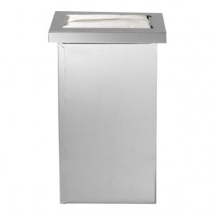 Dispense-Rite Stainless Steel Built-In Vertical Fullfold Napkin Dispenser