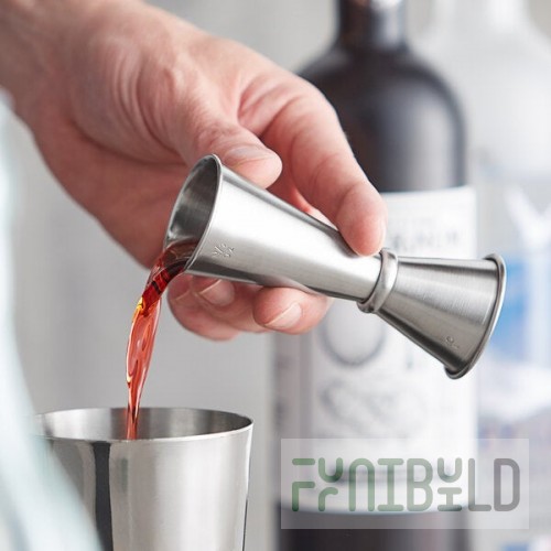 Acopa 1 oz. & 1.5 oz. Stainless Steel Japanese Jigger