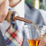 Acopa Copper Liquor Pourer with Tapered Speed Jet - 12/Pack