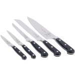 Mercer Culinary M23505 Renaissance® 6-Piece Knife Set with Wood / Glass Knife Block Mercer Culinary M23505 Renaissance® 6-Piece Knife Set with Wood / Glass Knife Block