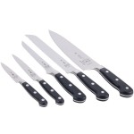 Mercer Culinary M23505 Renaissance® 6-Piece Knife Set with Wood / Glass Knife Block Mercer Culinary M23505 Renaissance® 6-Piece Knife Set with Wood / Glass Knife Block
