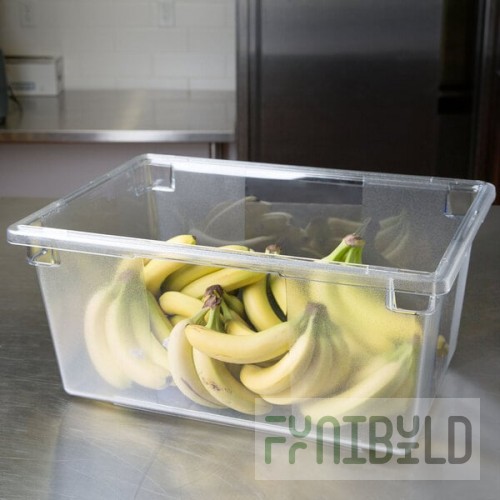 Rubbermaid® FG332800CLR Clear Polycarbonate Food Storage Box - 26