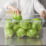 Rubbermaid® FG332800CLR Clear Polycarbonate Food Storage Box - 26 Rubbermaid® FG332800CLR Clear Polycarbonate Food Storage Box - 26