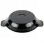 GET Heiss 10 oz. Black Enamel Coated Cast Aluminum Mini Coated Cast Aluminum Round Pan CA-101-BK/BK/CC