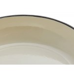 Valor 3.25 Qt. Merlot Enameled Cast Iron Brazier / Casserole Dish with Cover