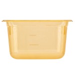 Vollrath 9046410 Super Pan® 1/4 Size Amber High Heat Plastic Food Pan - 6 Vollrath 9046410 Super Pan® 1/4 Size Amber High Heat Plastic Food Pan - 6