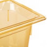 Vollrath 9046410 Super Pan® 1/4 Size Amber High Heat Plastic Food Pan - 6 Vollrath 9046410 Super Pan® 1/4 Size Amber High Heat Plastic Food Pan - 6