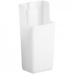 Cambro IBSF27148 26.7 Gallon / 425 Cup White Flat Top Mobile Ingredient Storage Bin with 2-Piece Sliding Lid
