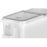 Cambro IBSF27148 26.7 Gallon / 425 Cup White Flat Top Mobile Ingredient Storage Bin with 2-Piece Sliding Lid