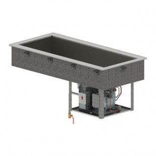 Vollrath FC-4CP-03120-R Three Pan Refrigerated Drop-In Cold Food Well - 120V
