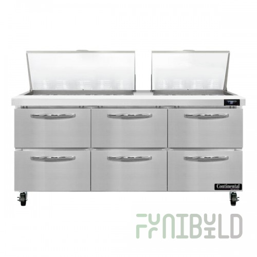 Continental Refrigerator SW72-N-27M-D 72