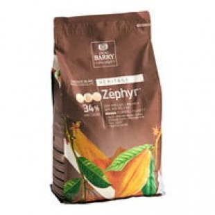 Valrhona Ivoire 35% White Chocolate Feve 6.6 lb. - 3/Case
