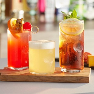 Acopa Thumbprint Rocks / Old Fashioned and Beverage Glass Set - 36/Set