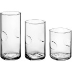 Acopa Thumbprint Rocks / Old Fashioned and Beverage Glass Set - 36/Set