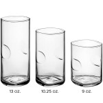 Acopa Thumbprint Rocks / Old Fashioned and Beverage Glass Set - 36/Set