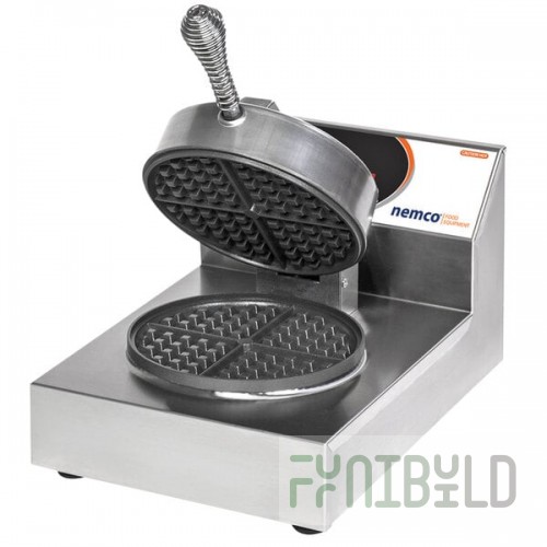 Nemco 7000A-S240 SilverStone Non-Stick Single Waffle Maker - 240V