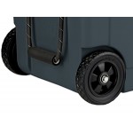 CaterGator CG45CHRW Charcoal 45 Qt. Mobile Rotomolded Outdoor Cooler / Ice Chest