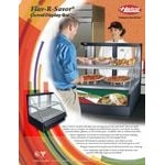 Hatco FSCDH-2PD Copper Flav-R-Savor Convected Air Curved Front Display Case with Humidity Control - 120/208V