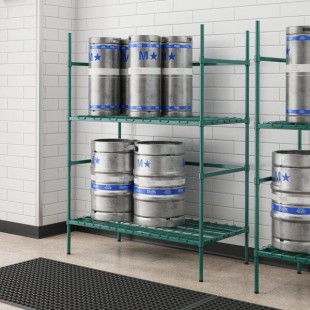 Regency 6 Keg Green Epoxy Keg Rack - 24