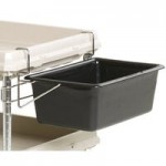 Metro BC2030-2DBL Black Utility Cart with Two Deep Ledge Shelves 32 3/4 Metro BC2030-2DBL Black Utility Cart with Two Deep Ledge Shelves 32 3/4