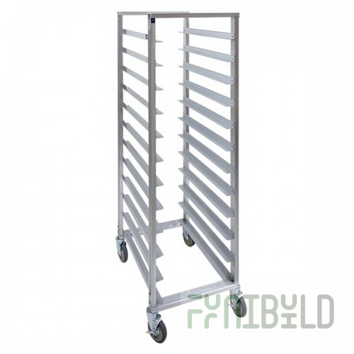 Cres Cor 207-1812 12 Pan End Load Aluminum Bun / Sheet Pan Rack - Assembled