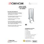 Cres Cor 207-1812 12 Pan End Load Aluminum Bun / Sheet Pan Rack - Assembled