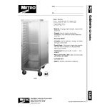 Metro CD4N 40 Pan End Load Uninsulated Bun / Sheet Pan Rack / Delivery / Storage Cabinet Enclosed with Lockable Door - Assembled