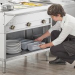ServIt Three Pan Open Well Electric Steam Table with Partially Enclosed Base - 120V, 1500W